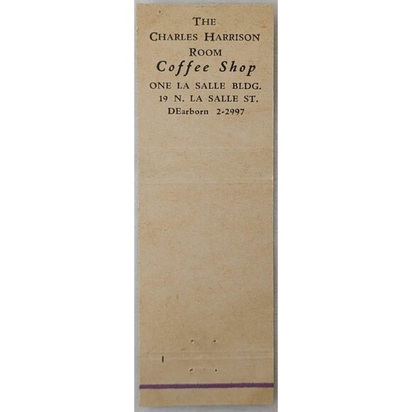 Front Strike Matchbook Cover Regent Room Chicago IL Illinois Charles Harrison - Picture 3 of 5